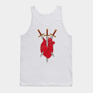 Tarot card - Three Of Swords Tank Top